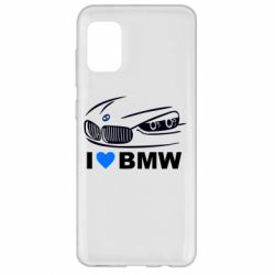 Чехол для Samsung A31 I love BMW 2 - PrintSalon