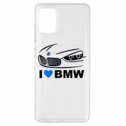 Чехол для Samsung A51 I love BMW 2 - PrintSalon