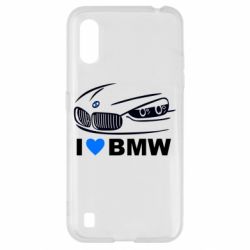 Чехол для Samsung A01/M01 I love BMW 2 - PrintSalon