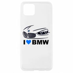 Чехол для Oppo A92s I love BMW 2 - PrintSalon