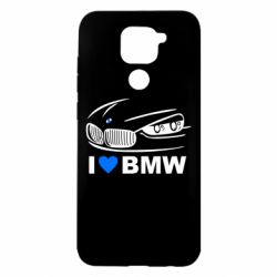 Чехол для Xiaomi Redmi Note 9/Redmi 10X I love BMW 2