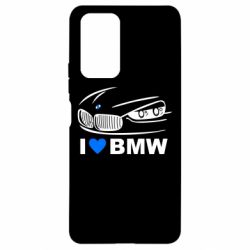 Чехол для Xiaomi Redmi Note 10 Pro I love BMW 2