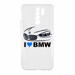 Чехол для Xiaomi Redmi 9 I love BMW 2 - PrintSalon