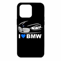 Чехол для iPhone 14 Pro Max I love BMW 2 - PrintSalon