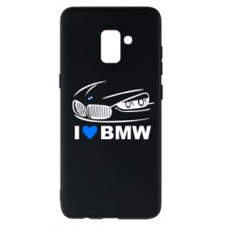 Чехол для Samsung A8+ 2018 I love BMW 2 - PrintSalon