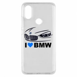 Чехол для Xiaomi Mi A2 I love BMW 2 - PrintSalon