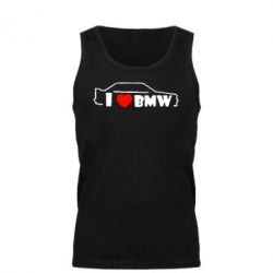 Мужская майка I love BMW - PrintSalon