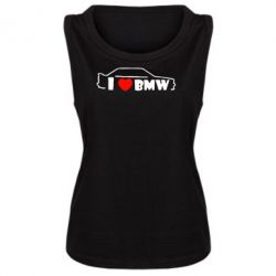 Женская майка I love BMW - PrintSalon