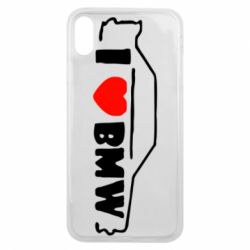 Чехол для iPhone Xs Max I love BMW - PrintSalon