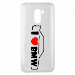 Чехол для Xiaomi Pocophone F1 I love BMW - PrintSalon