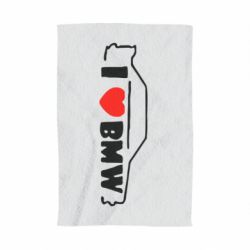 Полотенце с принтом I love BMW - PrintSalon