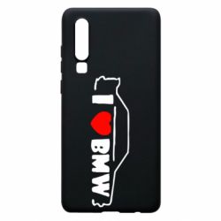 Чехол для Huawei P30 I love BMW - PrintSalon