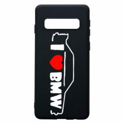 Чехол для Samsung S10 I love BMW - PrintSalon