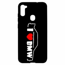Чехол для Samsung A11/M11 I love BMW - PrintSalon