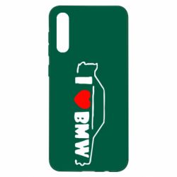 Чехол для Samsung A50 I love BMW - PrintSalon