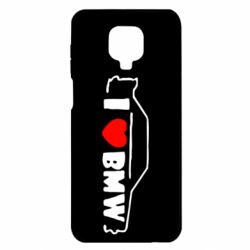 Чехол для Xiaomi Redmi Note 9S/9Pro/9Pro Max I love BMW - PrintSalon