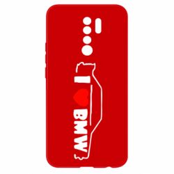 Чехол для Xiaomi Redmi 9 I love BMW - PrintSalon