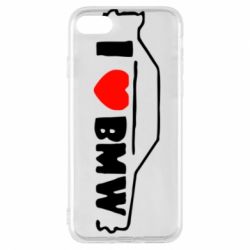 Чехол для iPhone 7 I love BMW - PrintSalon