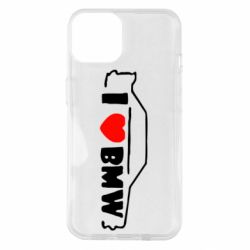 Чехол для iPhone 14 I love BMW - PrintSalon