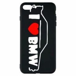 Чехол для iPhone 8 Plus I love BMW - PrintSalon