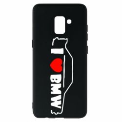 Чехол для Samsung A8+ 2018 I love BMW - PrintSalon
