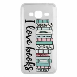 Чехол для Samsung J3 2016 I love books - PrintSalon