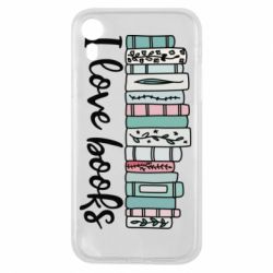 Чехол для iPhone XR I love books - PrintSalon