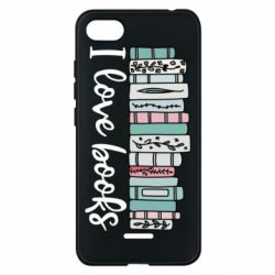 Чехол для Xiaomi Redmi 6A I love books - PrintSalon