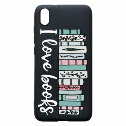 Чехол для Xiaomi Redmi 7A I love books - PrintSalon
