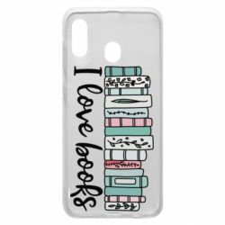 Чехол для Samsung A30 I love books - PrintSalon