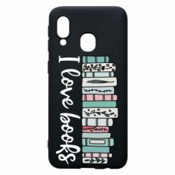 Чехол для Samsung A40 I love books - PrintSalon