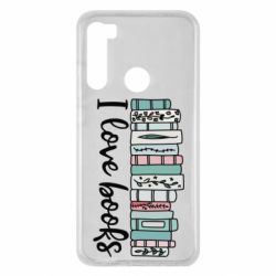 Чехол для Xiaomi Redmi Note 8 I love books - PrintSalon