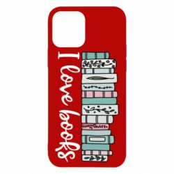 Чехол для iPhone 12 I love books - PrintSalon