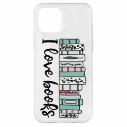 Чехол для iPhone 12 Pro Max I love books - PrintSalon