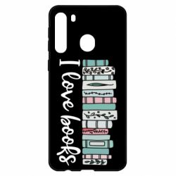 Чехол для Samsung A21 I love books