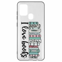 Чехол для Samsung A21s I love books - PrintSalon