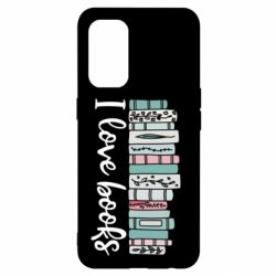 Чехол для Oppo Reno 5 4G I love books - PrintSalon