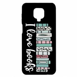 Чехол для Xiaomi Redmi Note 9S/9Pro/9Pro Max I love books - PrintSalon