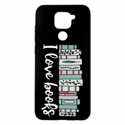 Чехол для Xiaomi Redmi Note 9/Redmi 10X I love books - PrintSalon