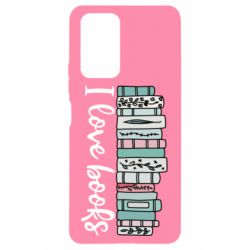 Чехол для Xiaomi Redmi Note 10 Pro I love books - PrintSalon