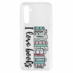Чехол для Realme 6 I love books - PrintSalon