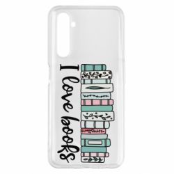 Чехол для Realme 6 Pro I love books - PrintSalon
