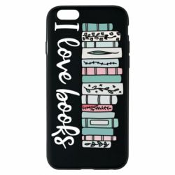 Чехол для iPhone 6/6S I love books - PrintSalon