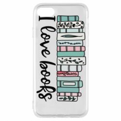 Чехол для iPhone 7 I love books - PrintSalon