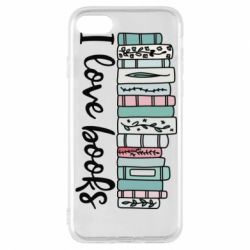 Чехол для iPhone 8 I love books - PrintSalon