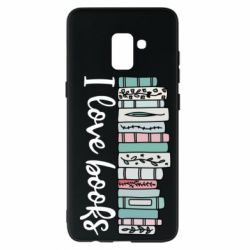 Чехол для Samsung A8+ 2018 I love books