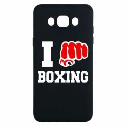 Чехол для Samsung J7 2016 I love boxing - PrintSalon