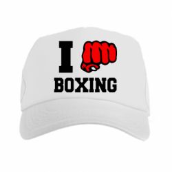 Кепка-тракер I love boxing - PrintSalon