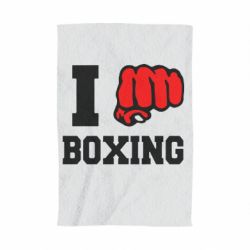 Рушник з принтом I love boxing
