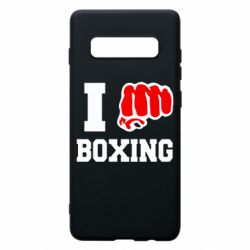 Чехол для Samsung S10+ I love boxing - PrintSalon
